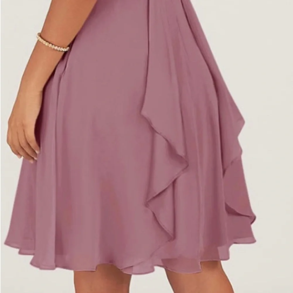 Azazie Kayla mid length bridesmaids formal dress Size A12- with pockets - Picture 13 of 15